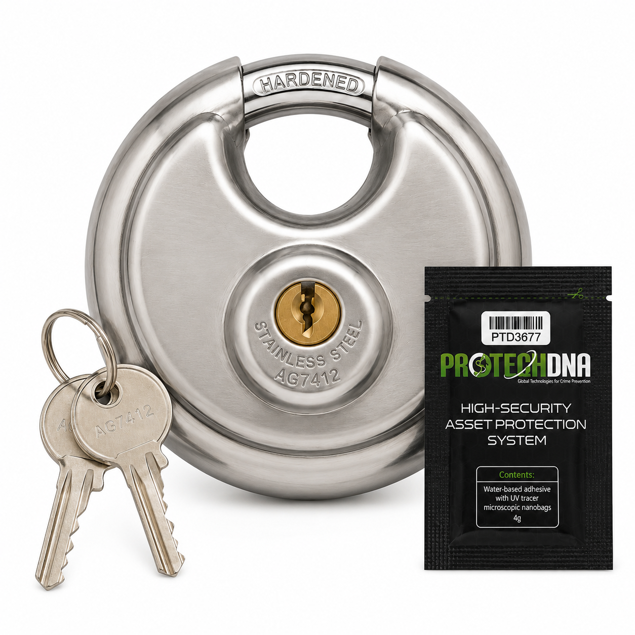 TrackSafe™ High-Security Cylinder Lock with DNA Property Protection